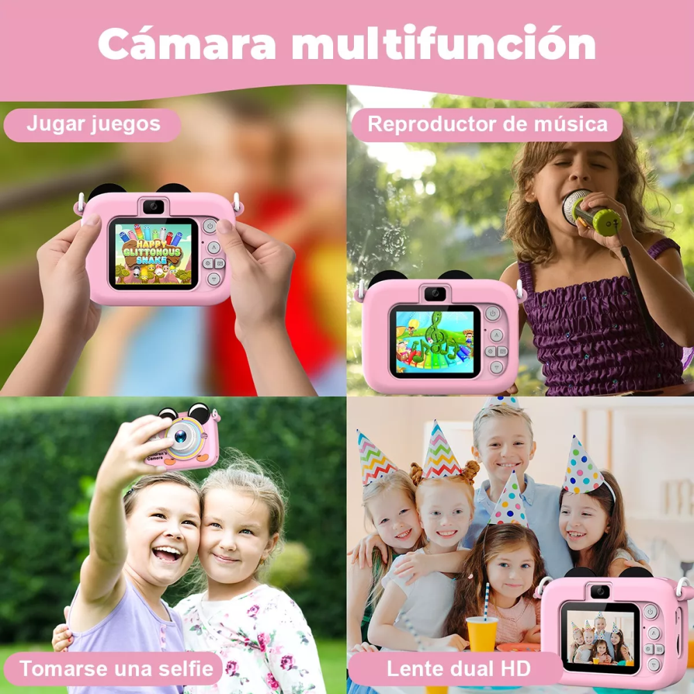 Cámara Doble Lente - Mickey Kingdom
