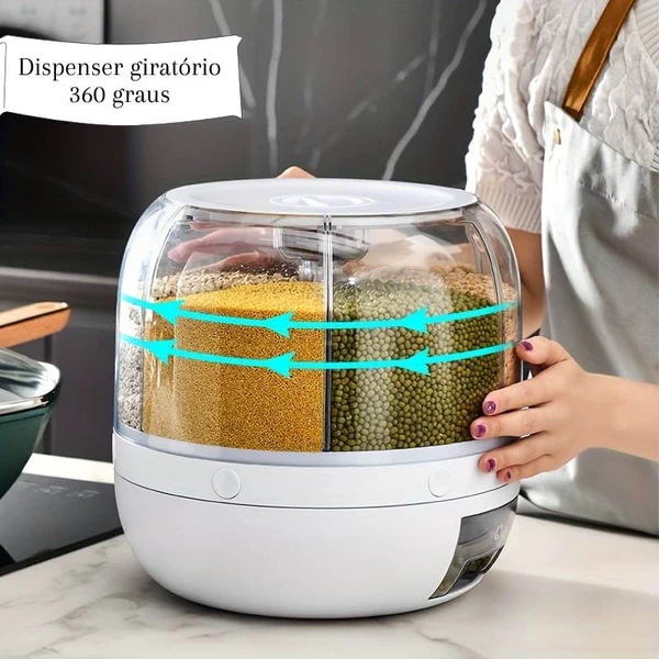 Dispensador de granos Giratorio Master Chef