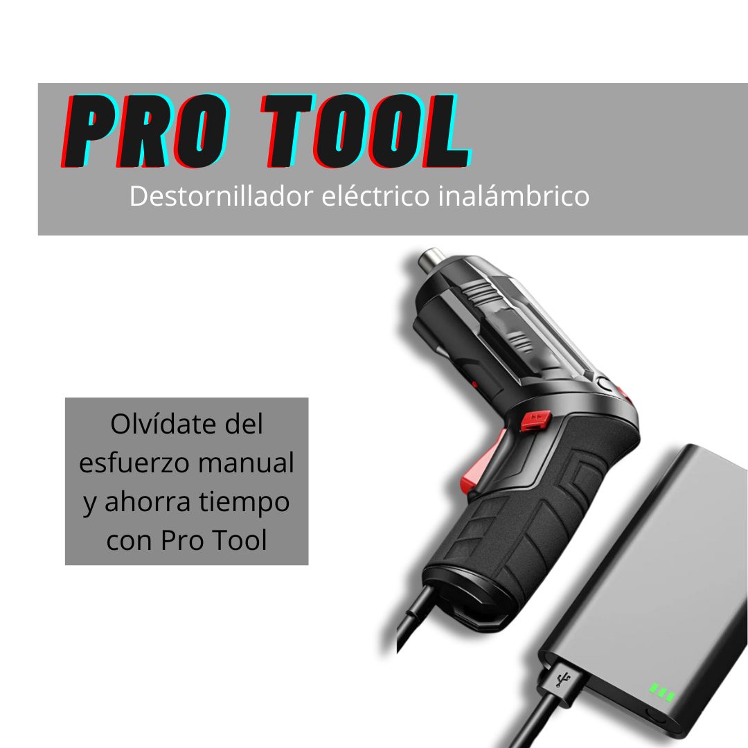 Destornillador Eléctrico Inalámbrico Pro Tool
