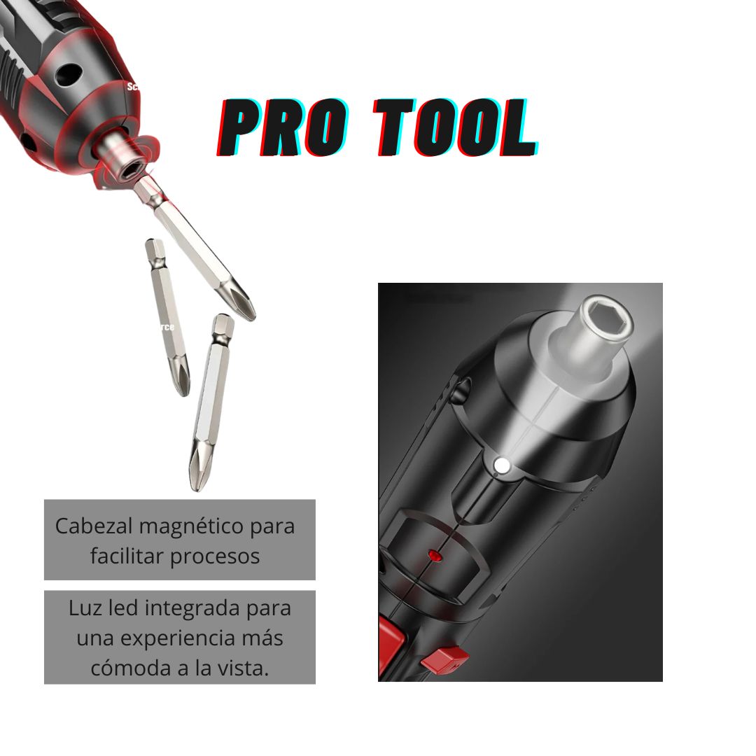 Destornillador Eléctrico Inalámbrico Pro Tool