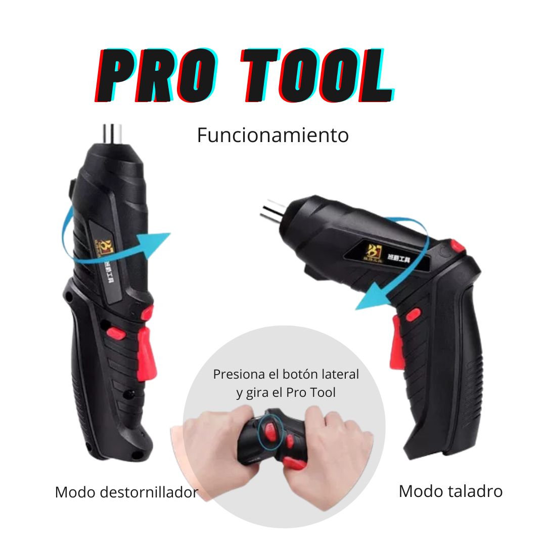 Destornillador Eléctrico Inalámbrico Pro Tool