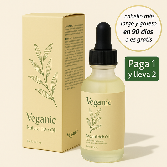 Veganic - Aceite Natural Para el Crecimiento del Cabello